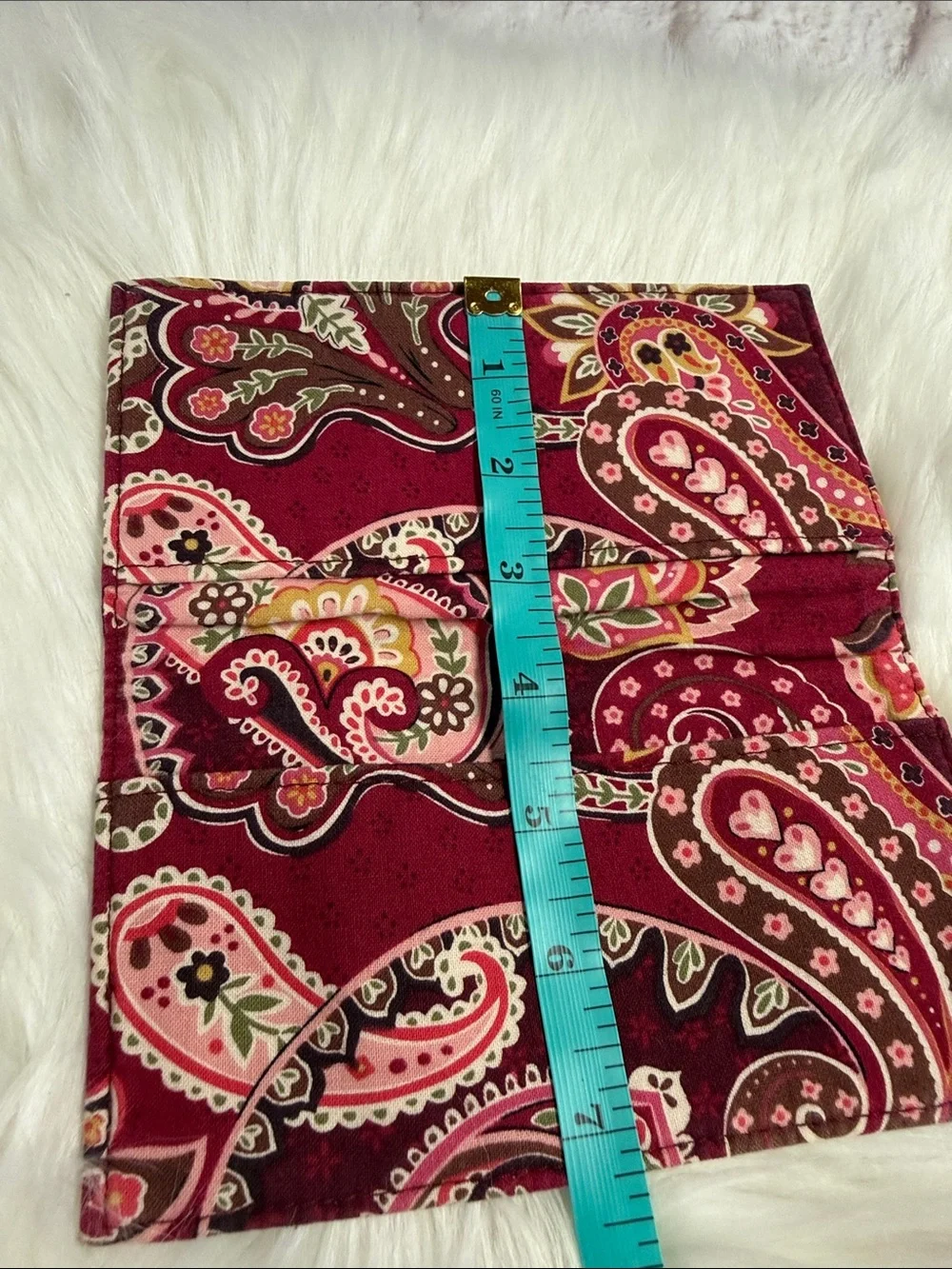 Vera Bradley Burgundy Paisley Quilted Crossbody with Matching Checkbook cover